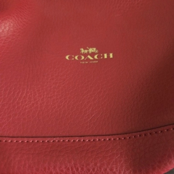 Coach Red Leather Backpack - Picture 6 of 13